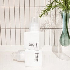 다담피앤씨 레터링 250ml 미니 세제소분용기 2P, (라벨X) 화이트 용기 2개