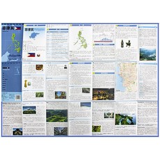 휴대용 필리핀 행정지도 자유여행 팔라완 마닐라 동남아 지도 세계지도