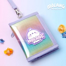 목걸이지갑 홀로그램 3단 몰랑