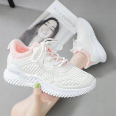 소프트볼 게이트볼 게이트볼화 메쉬 입문용, 화이트 핑크 비통기성 가을 고무