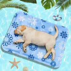 강아지 쿨 매트 시원한 애견용 반려묘 반려동물 쿨 매트 여름 냉감 패드 방수 소형 대형 쿨링 중형, 네이비