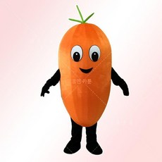 채소인형탈 코스프레 축제 행사 인형탈, 보편적 코드, 작은 잎 오렌지 당근