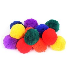 세트 솜털공 칼라 포근한 12개 솜털재질 촉감놀이 31119ea 1(ea)