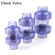 20 50mm 투명 U PVC 파이프 커넥터 정원 물 수족관 물고기 탱크 배수 피팅 액세서리, 1pc Check Valve, 25MM, 1개