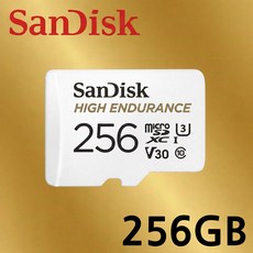 샌디스크 microSD Class10 HIGH ENDURANCE UHS-I U3 V30 블랙박스 메모리카드, 1개, 256GB