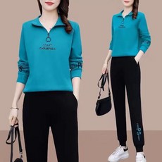 SALE-NEW 봄철 여성트레이닝복 세트 운동 집업 트랙탑 세미와이드 투피스 고품질원단