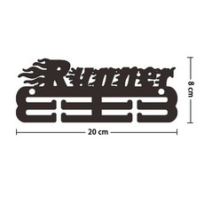 까마느 메달걸이 태권도 마라톤 메달 거치대 행거 정리 진열대 스포츠, RUNNER, 1개