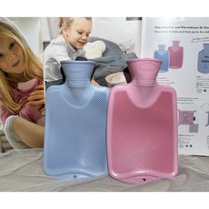 德國fashy斜紋小裸袋冷熱兩用水袋0.8L，贈送布套，冷敷熱敷皆宜，居家護理必備，安全無毒材質, 粉紅, 1個