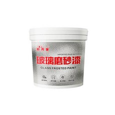 好秀家 玻璃磨砂漆, 1個, 乳白色,500g贈工具（滾刷，美紋紙）