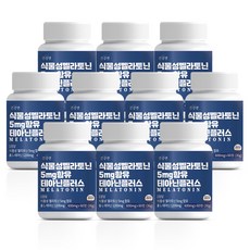 식물성 멜라토닌 5mg 함유 테아닌 플러스 식약청 HACCP 인증, 10개, 60정