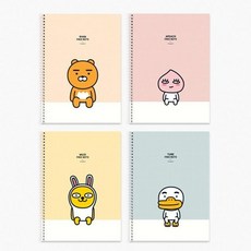 노트 수첩 캐릭터 공책 종합장 튜브 춘식이 메모장 신학기 스프링연습장, 본상품