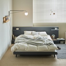 [5천원 즉시할인] [방문설치] 크라운퍼니쳐 에디트 S03 평상형침대프레임 + 라텍스매트리스, 오크