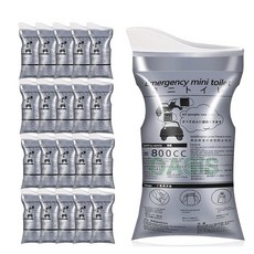 오아시스 소변봉투800CC+응고제 20세트 차량 캠핑 차박 휴대용소변기