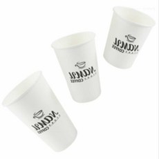 밀착형 뚜껑 10P 커피종이컵, 300ml 컵10P