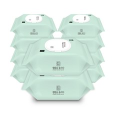 올림생활 36평량 베이직 물티슈 100매 10팩, 10개