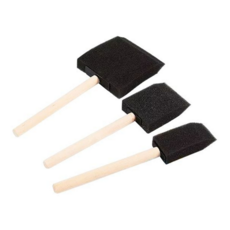 미술용 붓 초보자용 수채화 문교용 그림 붓 평붓 페인트 아크릴 바니쉬 도색용 칠하기 삼각형 페인팅, 3인치