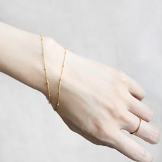 14K GF 촘촘한 볼체인 팔찌 & 발찌