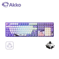 Akko 악코 5108B Plus Kuromi 쿠로미 기계식 RGB 백라이트 핫스왑 키보드 블루투스/2.4G/Type-C유선 3모드 연결 MOA프로파일 피아노 프로 스위치