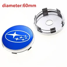 스바루 ASCENT BRZ FORESTER IMPREZA XV WRC WRX LEGACY OUTBACK STI용 4개 60mm 자동차 휠 센터 커버 타이, 01 A