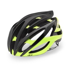 지로 아트모스 II 자전거헬멧, 매트 블랙 하이라이트 옐로우 S, 1개