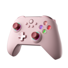게임패드 닌텐도 스위치 무선 PC 블루투스 컨트롤러 듀얼 홀센서 자이로 진동, 1개, 분홍색, AL-N10