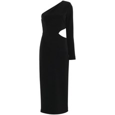 트윈셋 원숄더 미디 드레스