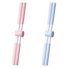 바른자세 밸런스바 요가봉 스트레칭 봉 기구 2개, 핑크+블루, 1개