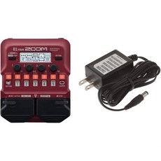 줌 B1 포어 베이스 멀티 이펙트 프로세서 페달 60개 이상의 내장 앰프 모델링 루퍼 및 AD16 교류 전원 어댑터 9볼트 기타 베이스용으로 설계됨