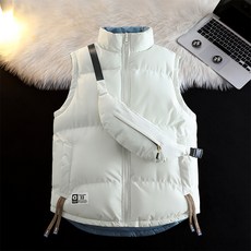 커플용 겨울 방한 양면 패딩조끼 겨울조끼 도톰한 조끼 남녀공용조끼