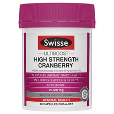 스위스 울티부스트 하이 스트렝스 크랜베리 25000mg 캡슐, 90정, 1개