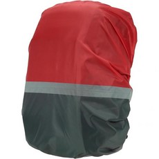 배낭 레인커버 방수 덮개 여행 파티킬 백팩 레인 커버 하이킹 캠핑 여행용 반사 스트립이 있는 미끄럼 방지 초경량, Grey Red, Large