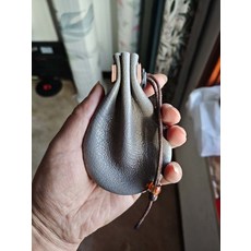 小號灑金袋鼠皮收納袋 手工縫製