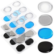 해외 WY LIGHTING LEVEL Drum Dampeners 라운드 젤 드럼 패드 부드러운 실리콘 댐퍼 투명 음소거 다양한 색상의 사운드 댐핑 심벌즈 톤 컨트롤 헤드 24, 24.