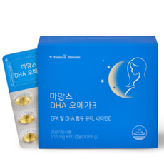 비타민하우스 마망스 DHA 오메가3 30.66g, 60정, 3개