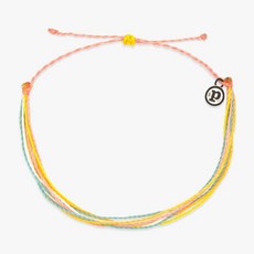 Pura Vida 美國手工日落追逐者防水蠟線衝浪腳環腳鍊，可調節式設計，展現波西米亞風情