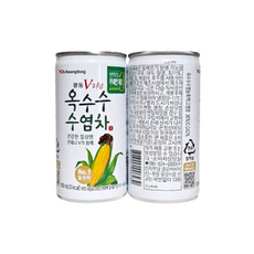 광동 V라인 옥수수수염차 미니캔 캔음료 180ml, 60개