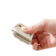 安全自動回彈開箱刀 直角凹槽, 1個, 磁吸開箱刀, 卡其色
