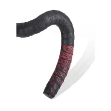 미끄럼 방지 핸들 바 테이프 PU 도로 자전거 충격 흡수 라켓 사이클링 도구용 엔드 플러그 포함 2 개, 01 Red