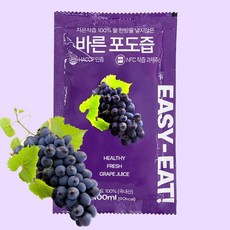 이지잇 저온착즙 바른 포도즙 / 과채주스 NFC 포도즙 / 물 한방울도 넣지 않았습니다., 30팩, 100ml