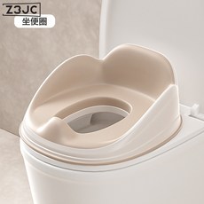 Z3JC 兒童坐便圈幼兒簡易輔助坐便器免安裝馬桶墊兒童坐便器防濺尿便盆, 1個, 卡其色坐便圈