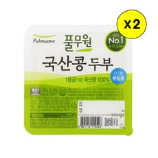 (냉장)[풀무원]국산콩두부부침용300g, 300g, 2개