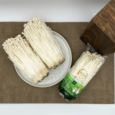 [GAP인증/무농약] 그린피스농장 친환경 팽이버섯 (농장 직배송), 5개, 340g