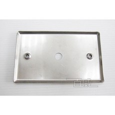 百威電子 白鐵麥克風佳能座蓋板 - 多孔位可選 (1孔/2孔) 白鐵材質防鏽蝕 麥克風保護蓋板, 1個, 小孔 1孔 孔徑:9.5mm