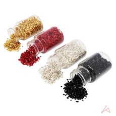 슬라임 데코글래스 유리글리터 네일아트 레진공예 DIY 재료 파츠 탑꾸, 골드