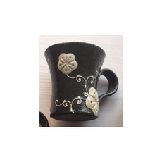 哈日媽咪的愛敗日記 藤本左近 梅花系列 陶瓷咖啡杯盤組 日本陶藝作家 2 馬克杯 梅花, 2 馬克杯> 梅花, 1個