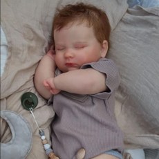 리얼아기인형 신생아 교육 실리콘 베이비돌 60cm, 눈 감음(옷 없음), 1개