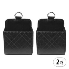 송풍구 수납포켓 B타입, 블랙, 2개