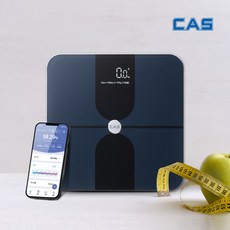 카스 인바디 체중계 가정용 정확한 스마트 체지방 측정기, 1개, 블랙, BFA-S19