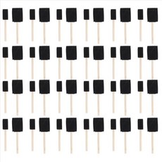 폼 페인트 브러시 50 개의 스폰지 브러시 25 x 1 인치 브러시 및 25 x 2 인치 브러시 그림 용 아트 용품이 포함되어 있습니다.