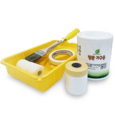 노루표 친환경 우드페인트 냉장고 욕실문페인트 문지방 화장실문페인트 방수페인트 칠하기, 퓨어 화이트 부자재 패키지, 1L, 1세트